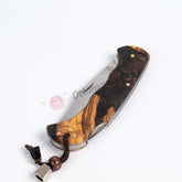 Olive-tree Handle LockBack Folding Knife 3.5 İnches Blade (2)